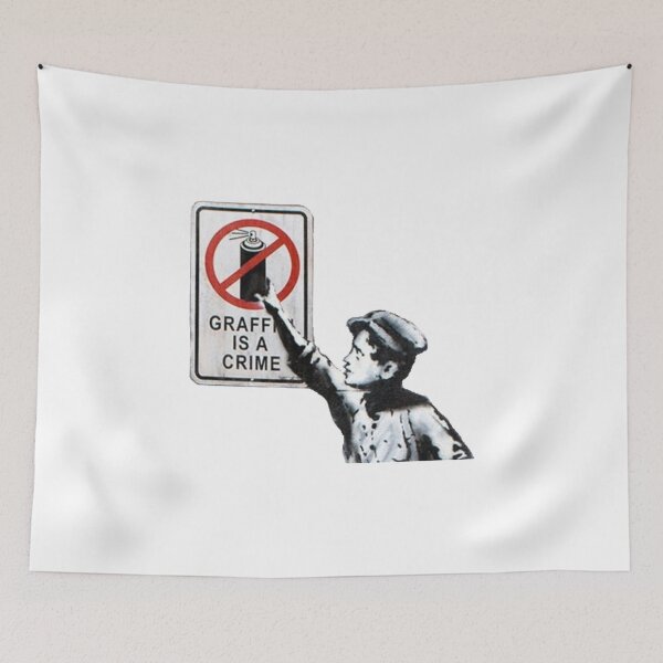 Item preview, Graffiti is not a crime - Banksy designed and sold by Mysagi.