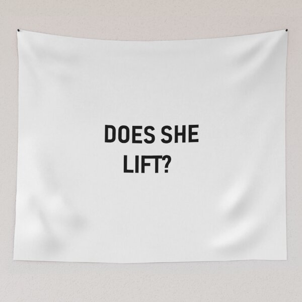 Item preview, Does she lift? designed and sold by Lingo Shop.