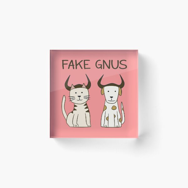 Artikelvorschau, Gefälschte Gnus: Katze & Hund Edition entworfen und verkauft von Donovan Harshbarger.