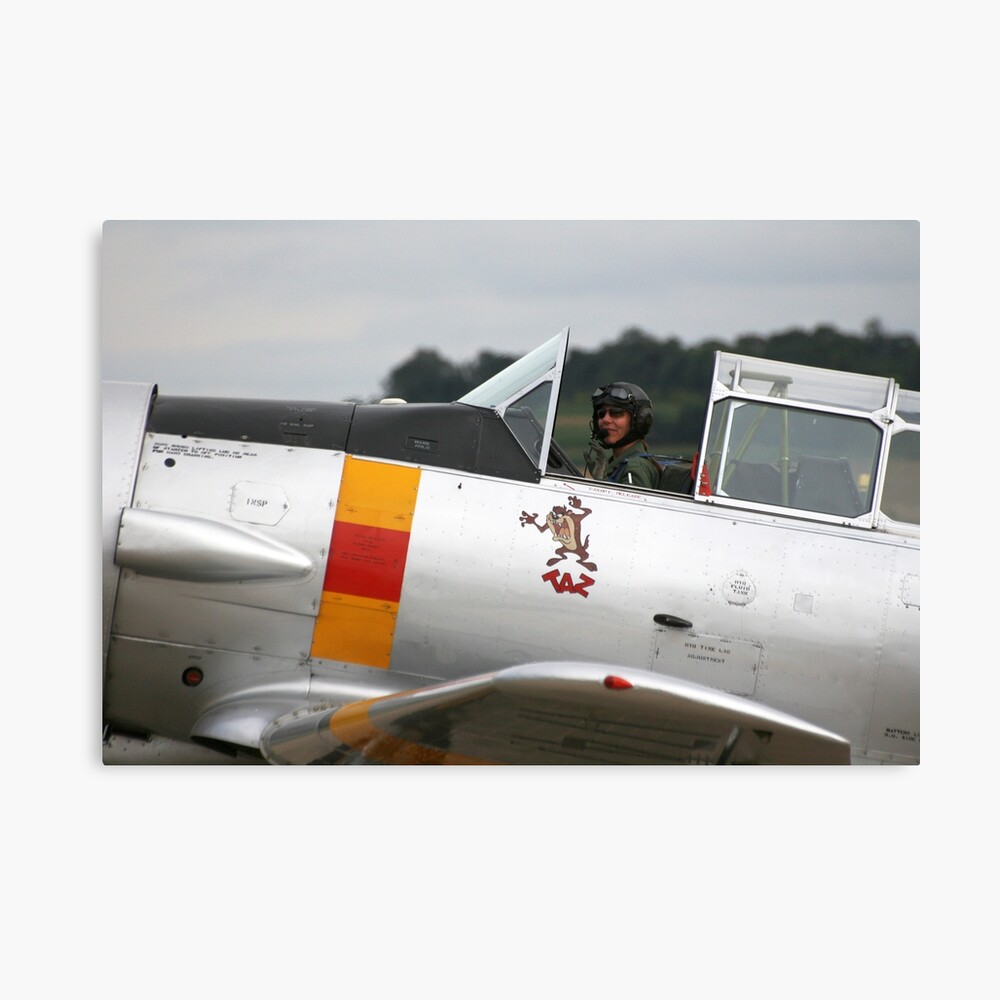 T-6 Harvard Pilot Canvas Print