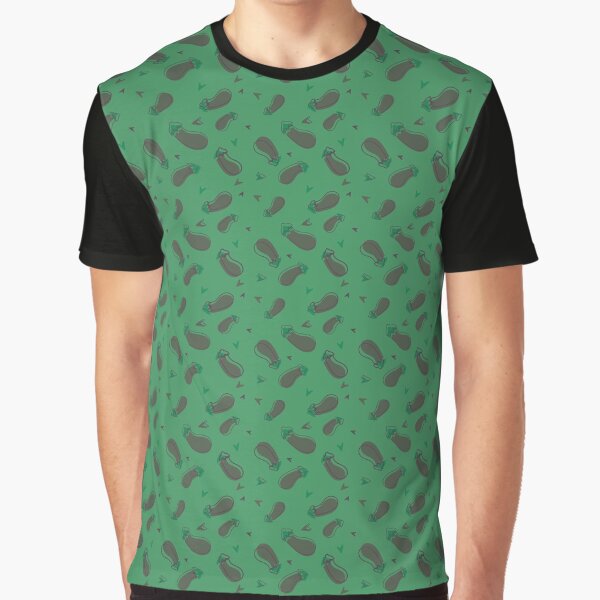 Pornolhices - Eggplant Pattern Graphic T-Shirt