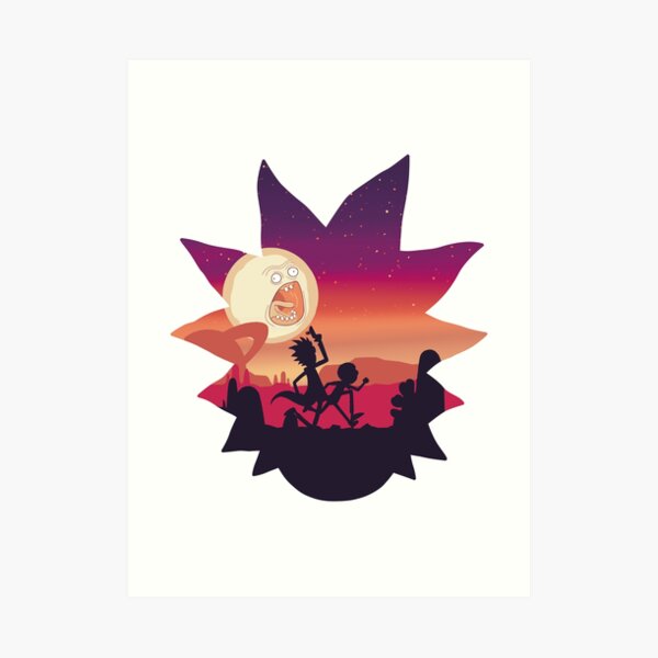 Rick and Morty Run! Art Print
