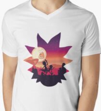 Rick and Morty Run! Men's V-Neck T-Shirt