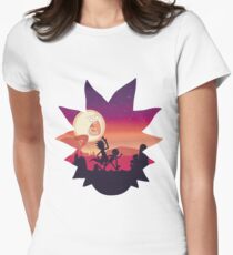 Rick and Morty Run! Women's Fitted T-Shirt