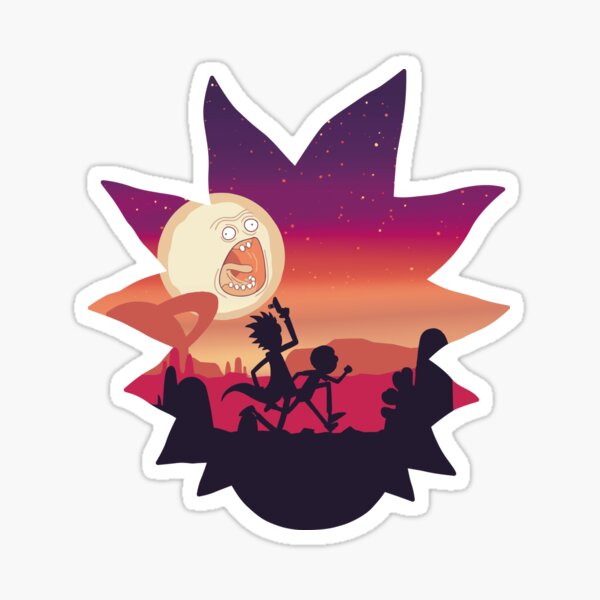 Rick and Morty Run! Sticker