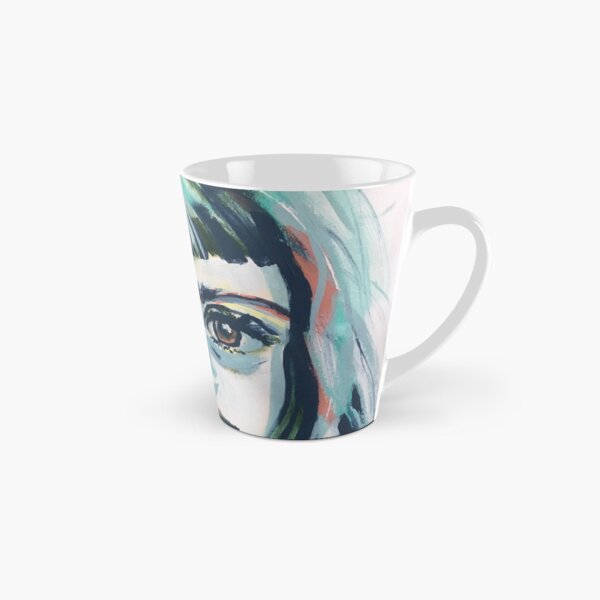 Mia - abstract painted portrait of a thinker #1 Tall Mug