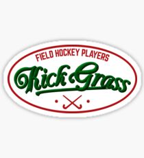 Field Hockey Players Kickgrass Sticker