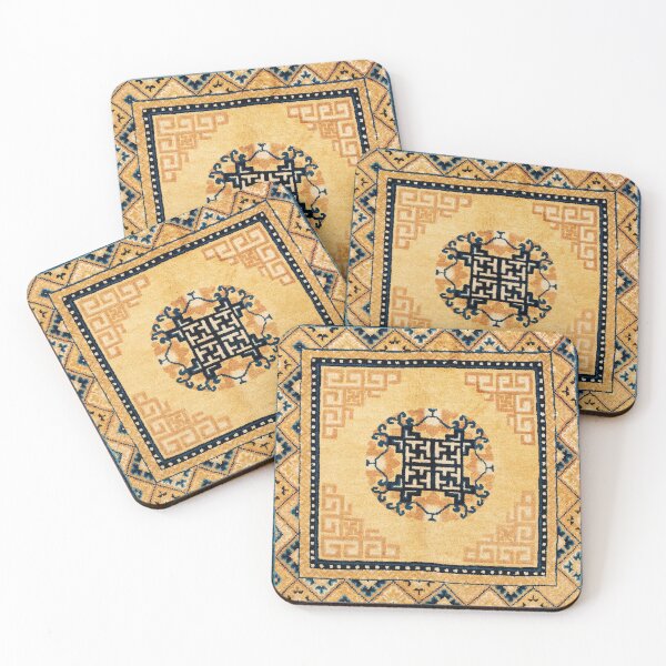 Item preview, Ningxia Antique Chinese Seat Cover Print designed and sold by Vicky Brago-Mitchell®.
