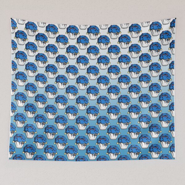 Item preview, Tiled Blueberry Moffn designed and sold by ShortSupply.