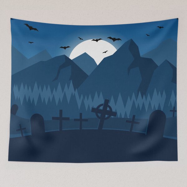 Item preview, Halloween Scene Mountains designed and sold by Troy Green.