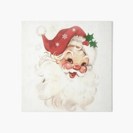 Item preview, red retro vintage santa designed and sold by SylviaCook.