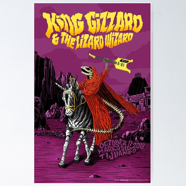 King Gizzard & The Lizard Wizard Fan made Art Poster
