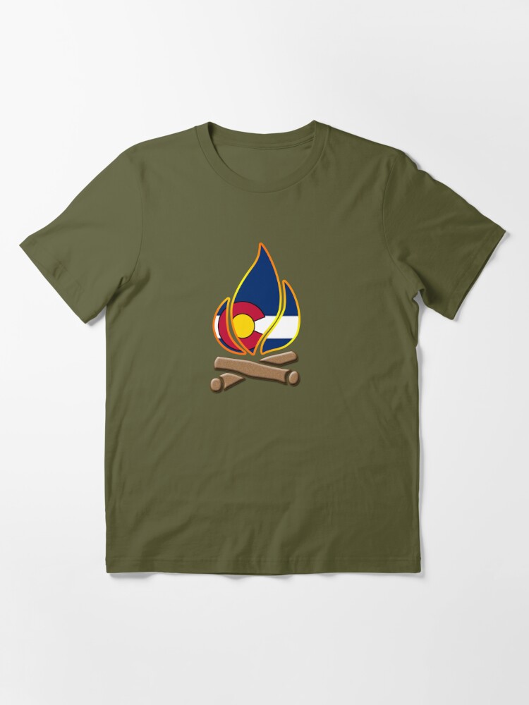 Get High in The Rockies Tee by Kaeraz | Souvenir Travel Tshirts for Women | Retro State Pride Shirts 2XL