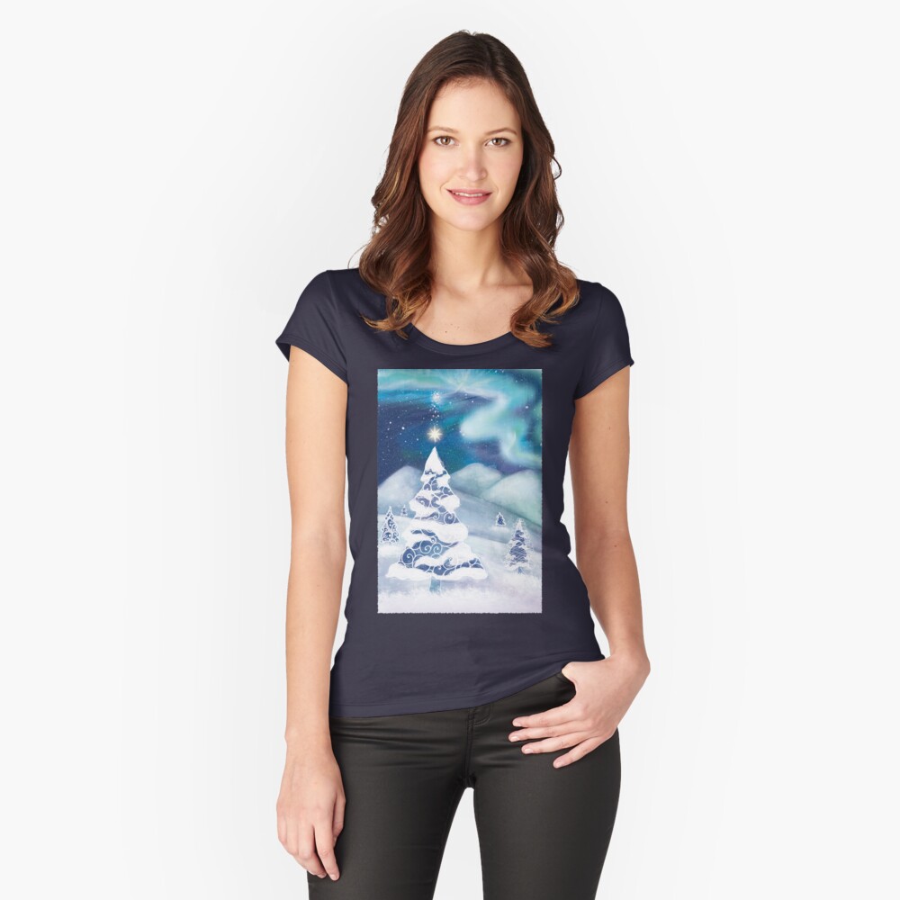 Item preview, Fitted Scoop T-Shirt designed and sold by tinaschofield.