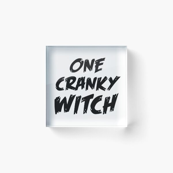 Item preview, ONE CRANKY WITCH (in black) designed and sold by jazzydevil.