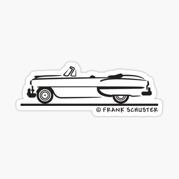 Aurora AFX 1777 ‘55 Chevy Bel Air non-mag display cube decal 