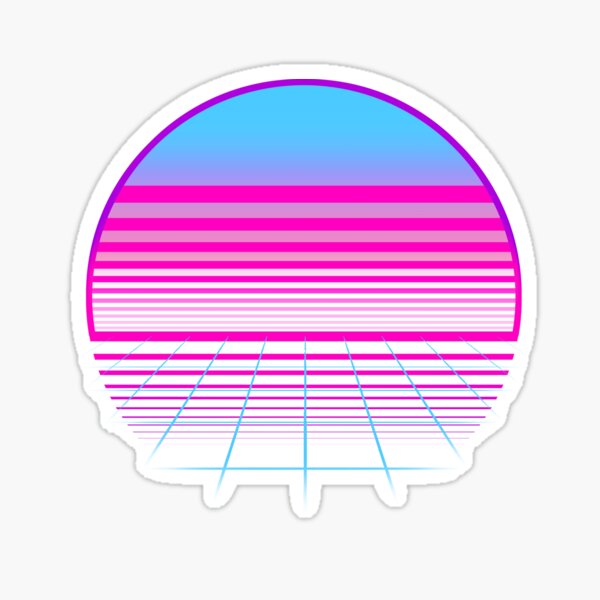 Trans Flag Sunset Sticker