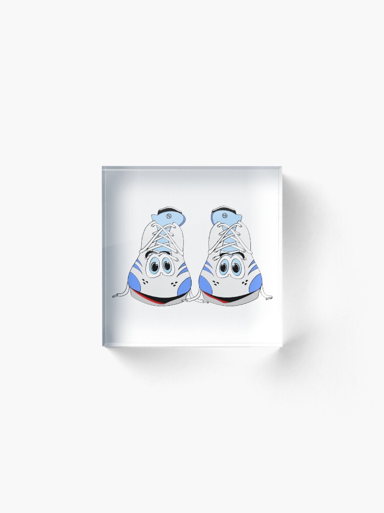 Blue Tennis Shoes Cartoon