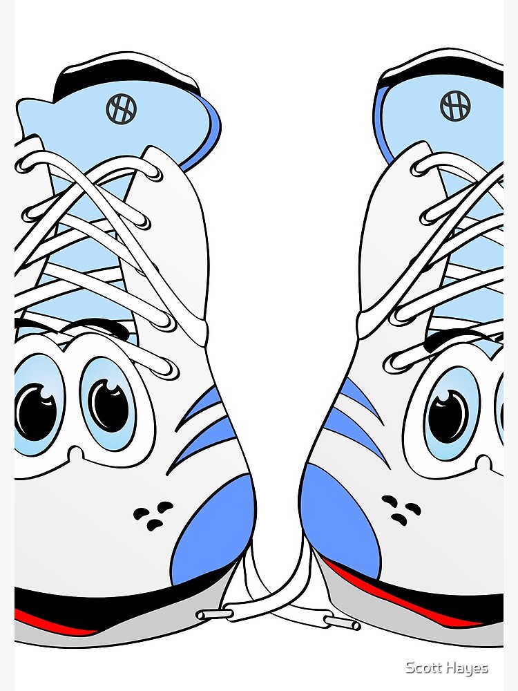 "Blue Tennis Shoes Cartoon" Spiral Notebook by Graphxpro "Blue Tennis Shoes Cartoon" Spiral Notebook by Graphxpro