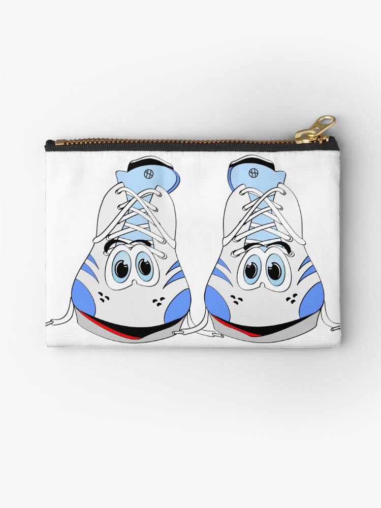 Blue Tennis Shoes Cartoon Zipper Pouch By Graphxpro Redbubble