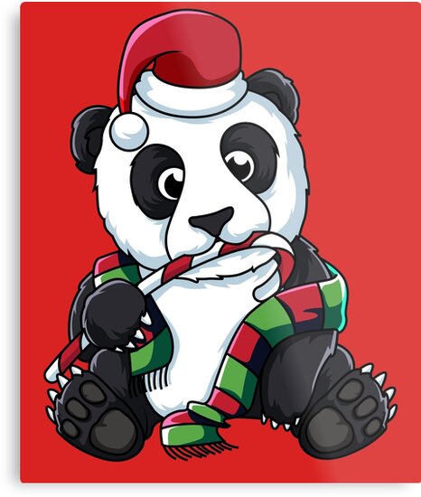 panda christmas t shirt