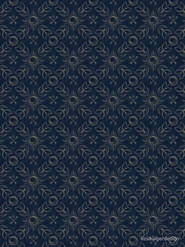 Bohemian Solar Eclipse- Gold by lizsawyerdesign