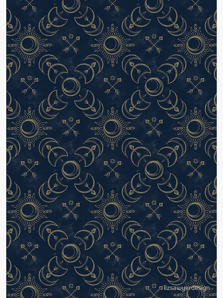 Bohemian Solar Eclipse- Gold by lizsawyerdesign