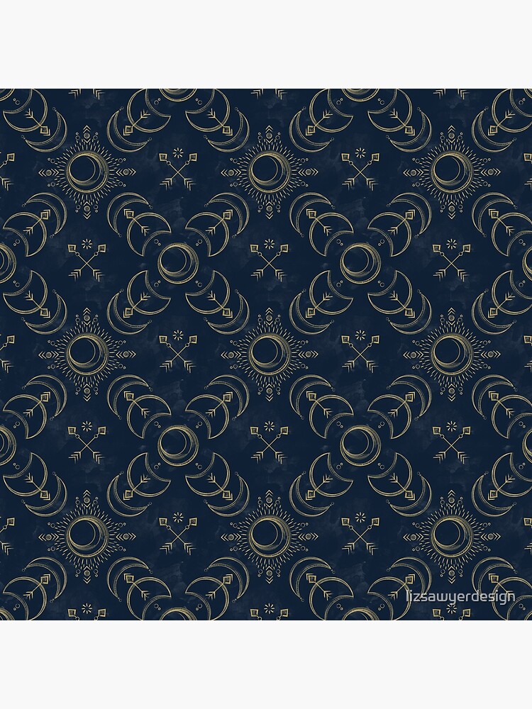 Bohemian Solar Eclipse- Gold by lizsawyerdesign