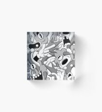 Cartoon Mess Acrylic Block
