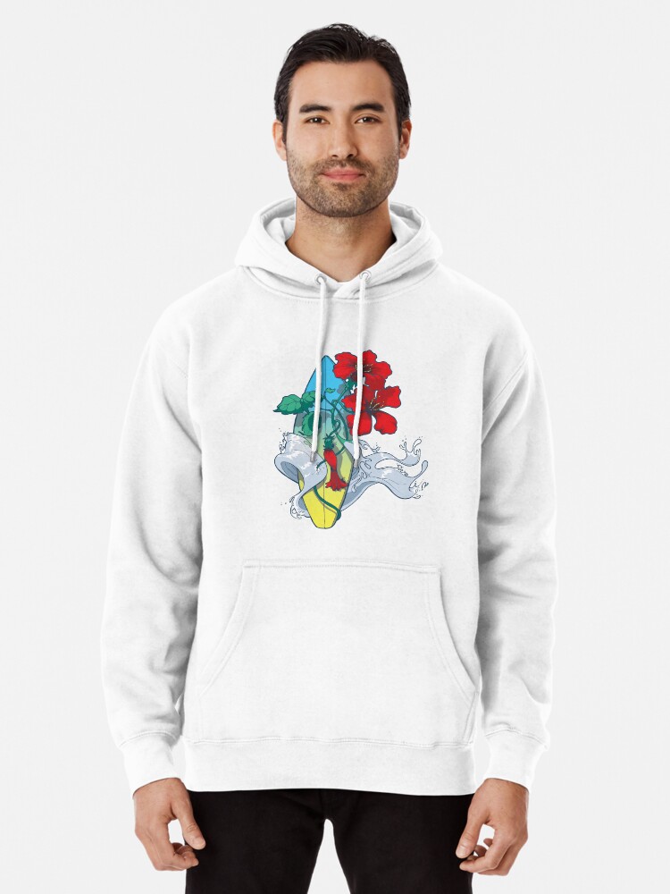 OCEAN BLOOM Pullover Hoodie discount