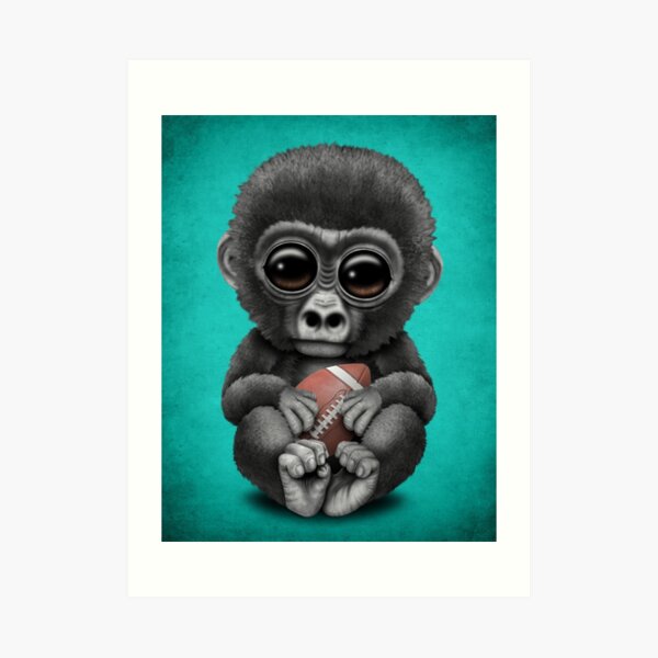 Cute Baby Gorilla Hippie Cutting Board by Jeff Bartels