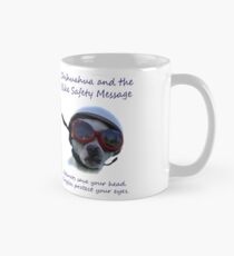Chihuahua and the Bike Safety Message (Sticker Version 3 with White Background) Mug