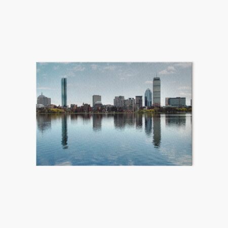 Boston Skyline from John Hancock to Prudential Art Board Print