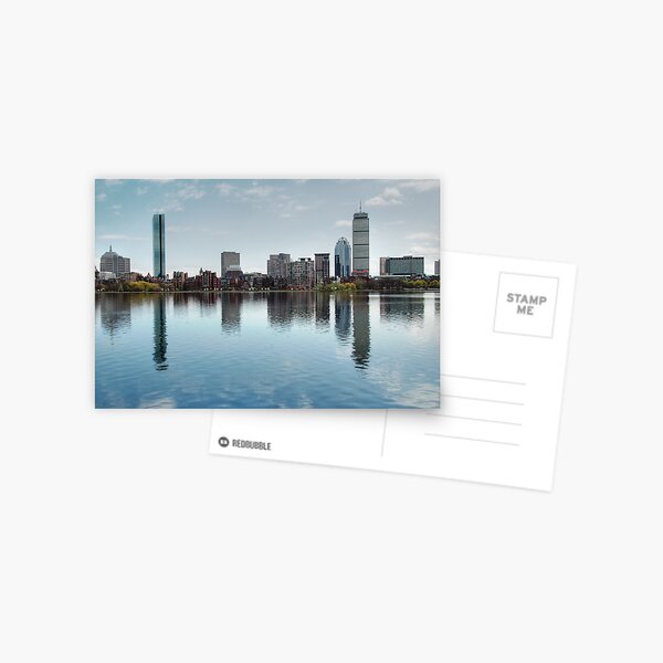 Boston Skyline from John Hancock to Prudential Postcard