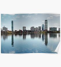 Boston Skyline from John Hancock to Prudential Poster