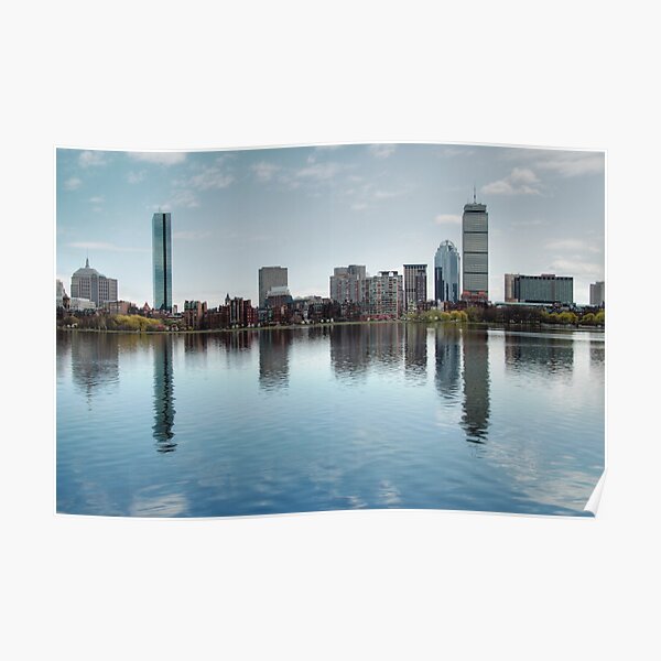 Boston Skyline from John Hancock to Prudential Poster
