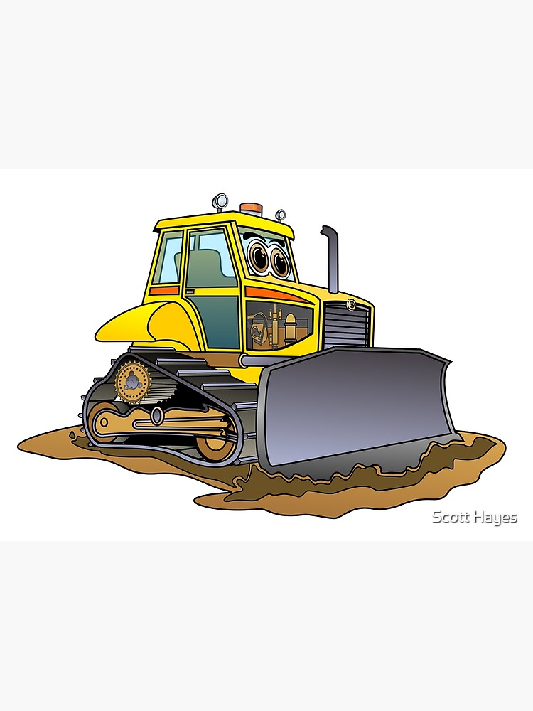 "Mini Bulldozer Cartoon" Poster By Graphxpro | Redbubble