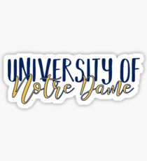 University of Notre Dame Sticker
