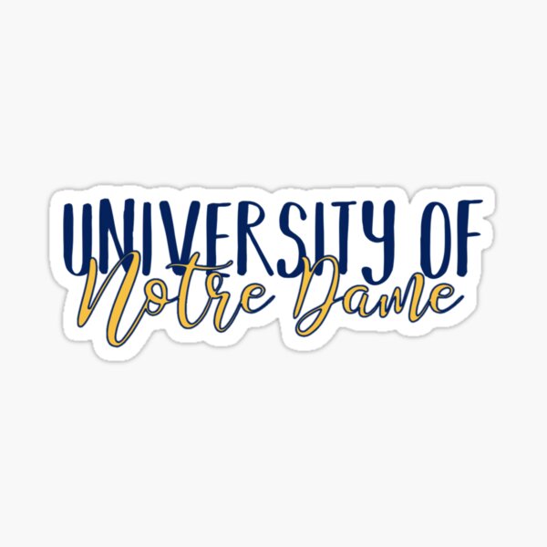 University of Notre Dame Sticker