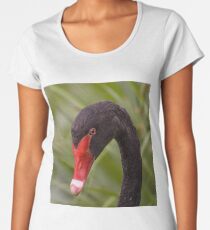 Black swan portrait Women's Premium T-Shirt