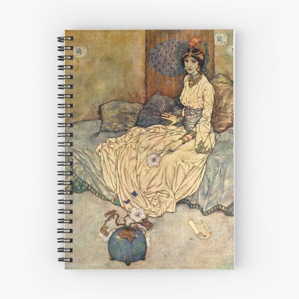 Artikelvorschau, Die Prinzessin Deryabar - Arabische Nächte - Edmund Dulac entworfen und verkauft von forgottenbeauty.