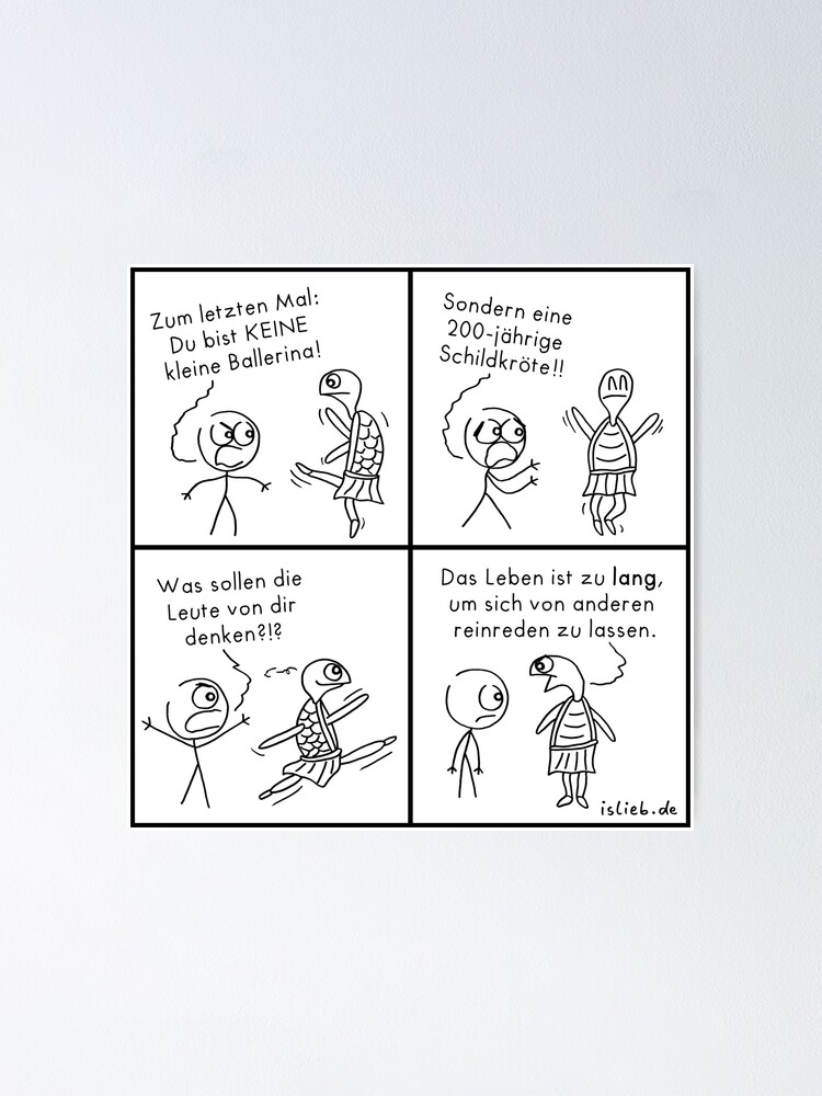 Thumbnail 1 von 3, Poster, Ballerina islieb Comics designt und verkauft von islieb.