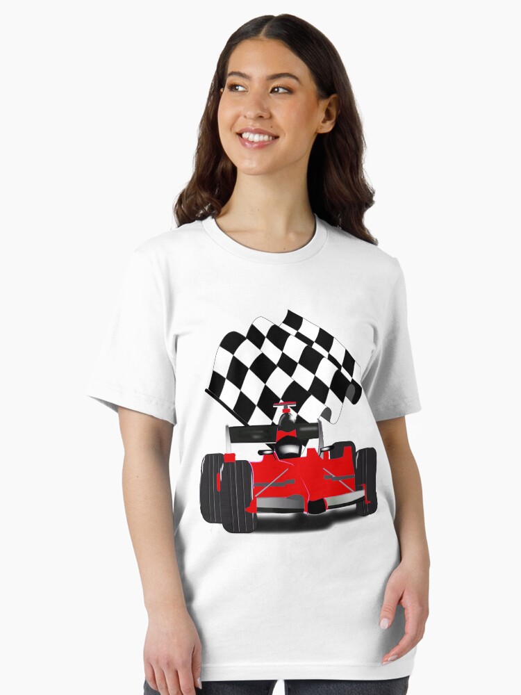 Checkered Flag Race Car T Shirt For Women, Men And Kids Checkered Flag Race Car T Shirt For Women, Men And Kids