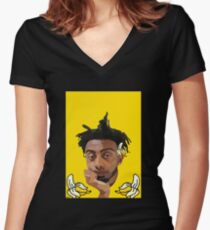 Aminé Women's Fitted V-Neck T-Shirt