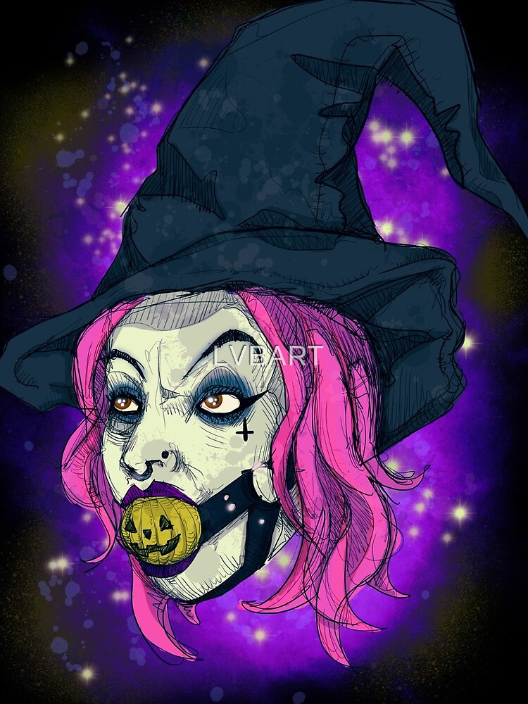 Thumbnail 3 of 3, Drawstring Bag, I Put A Spell On You designed and sold by LVBART.