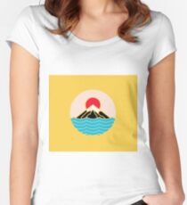 Fuji Mountain Women's Fitted Scoop T-Shirt