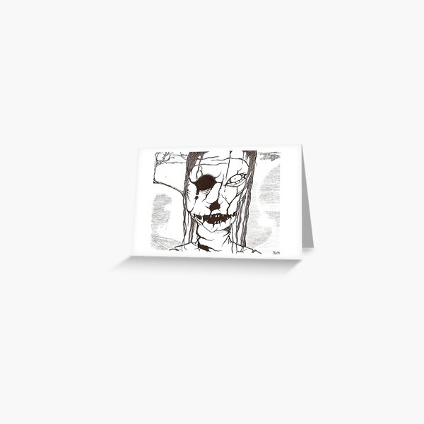Zombie 1 (inked) Greeting Card