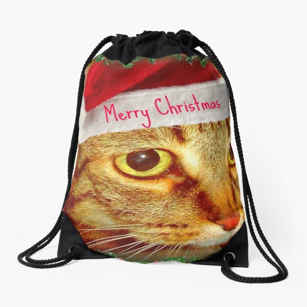 Dear Santa, this is my wish... © Drawstring Bag