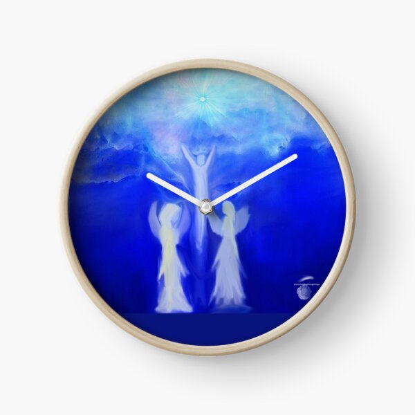 ANGELS TAKING THEIR LOVE ONES TO HEAVEN Clock