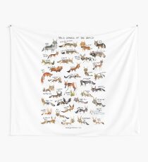 Wild Canids of the World Wall Tapestry